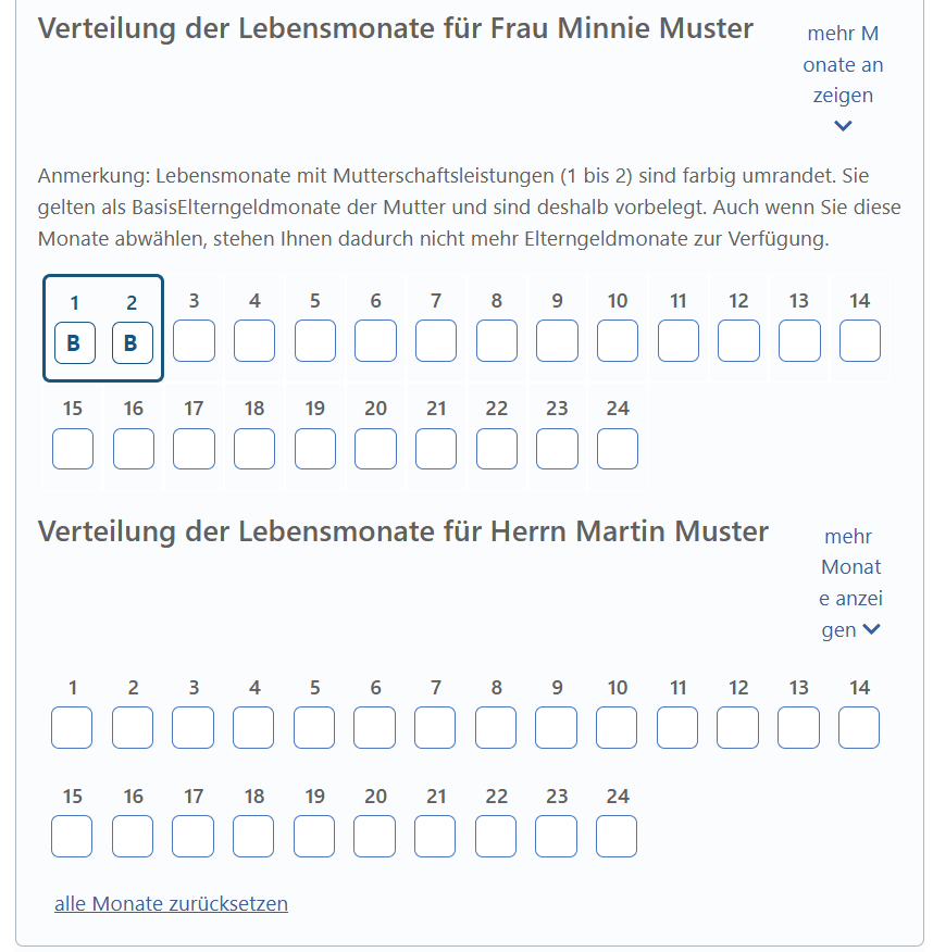 elterngeld monatsverteilung monate basiselterngeld elterngeldantrag
